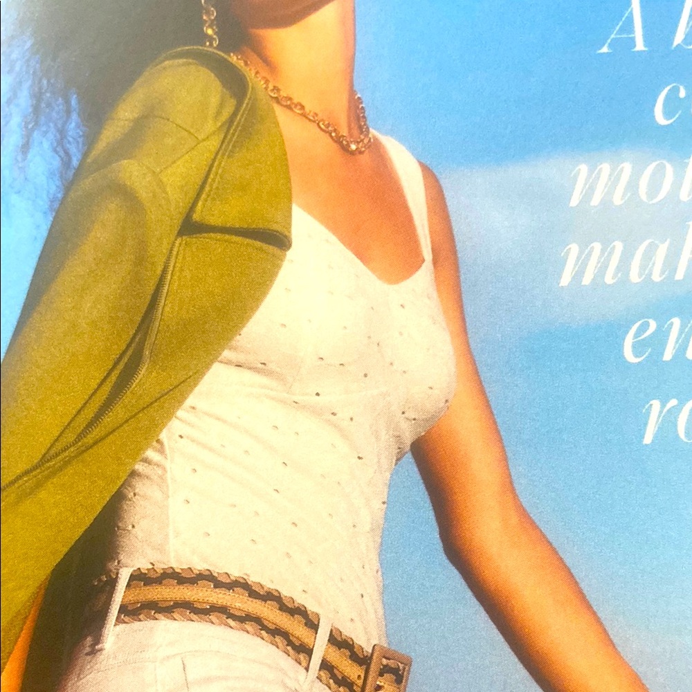 036 NEW Cabi Eyelet Tank never worn no animals or smoke